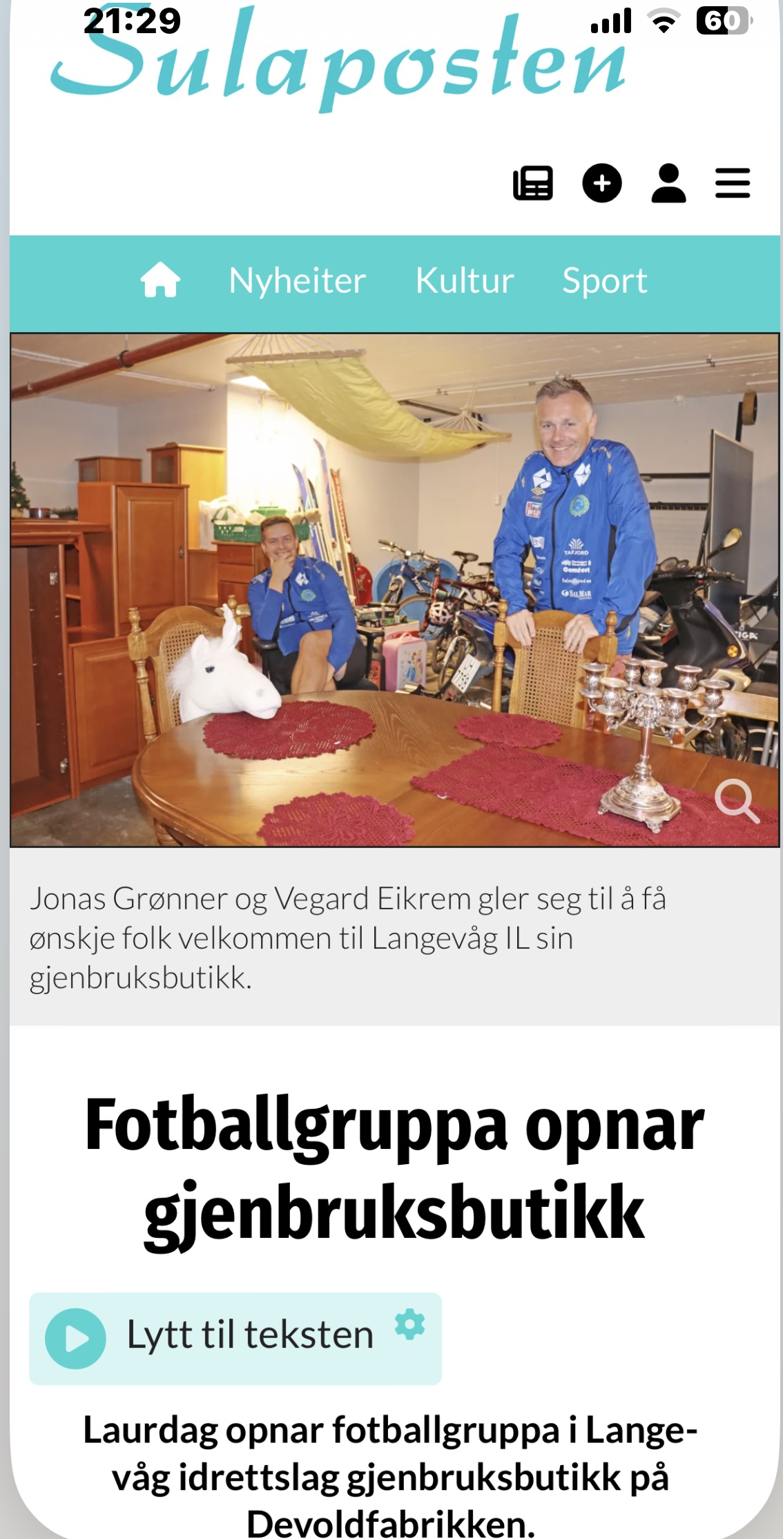 Interessen for gjenbruk er økt i bygda, og omdømmet til klubben ytterligere styrket.